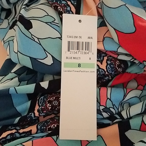 London Times Maxi Floral Size 8 Nwt - Picture 9 of 9